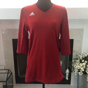 Womens Red Adidas Medium Shirt